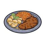 40+ Pork Chop Plate Stock Illustrations, Royalty-Free Vector ...