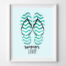 With Polka Dots Chevron And Watercolor Flip Flops How Can Anyone Not Love These Summer Lovin Printables So Adora Free Printable Art Printable Art Free Art