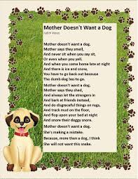 Mother Doesn T Want A Dog Dog Poems Song Lyrics And Chords Lyrics And Chords