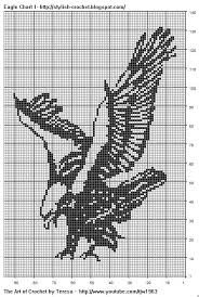 Free Filet Crochet Charts And Patterns Filet Crochet Eagle
