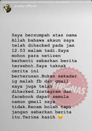 Maklumat dari netizen yang tidak mahu. Saya Bersumpah Akaun Ig Saya Telah Dihacked Pu Abu Dedah Instagram Kena Godam