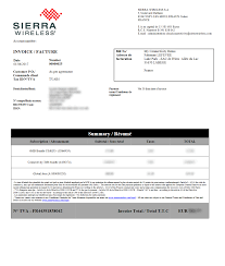 Billing Av Sierra Wireless