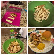 Loving this new plan! My whole meal is 4 points! I'm obsessed with this  crinkle cut fry slicer!