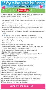 77 Ways To Play Outside This Summer Melissa Doug Blog Free Activities For Kids The Outsiders Summer Activities For Kids