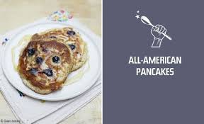 Jamie Oliver S All American Pancackes Super Easy 1 Cup All Purpose Flour 1 Teaspoons Baking Powder Teaspo Food American Pancakes Best Pancake Recipe