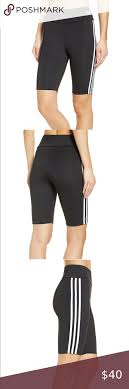 Black And White Striped Biker Shorts Nwt Adidas Biker Shorts In 2020 Biker Shorts Gym Shorts Womens Black Adidas