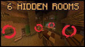 6 Hidden Rooms In Minecraft Hidden Rooms Minecraft Minecraft Party