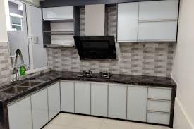 Dapur di indonesia identik dengan penggunaan material kayu yang dominan. Bandar Sri Astana Kabinet Dapur Moden Minimalis Buno Furniture