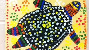 Dried and emptied and pressed, they feel wonderful. Art For Kids Aboriginal Inspired Dot Painting Ellaslist