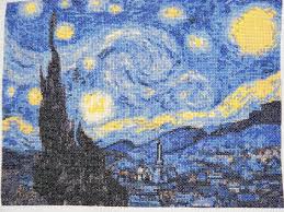 All our patterns are hand drawn first, with colors and symbols carefully selected to ensure a pleasant cross stitching experience. Starry Night By Van Gogh Cross Stitch By Xstitch23 On Deviantart