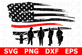 Coronavirus , summer , cricut svg , silhouette , svg cut file. Thin Red Line Flag Firefighters An Occupation Svg Cut File 271113 Cut Files Design Bundles