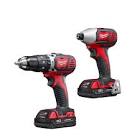 M18 18V Lithium-Ion Cordless Hammer Drill/Impact Driver Combo 2697-22CT Milwaukee Tool