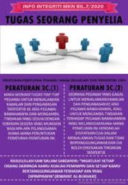 Menulis dan menyajikan siaran pers untuk meningkatkan promosi, sponsor acara eksternal dan kemitraan strategis. Info Integriti Mkn Bil 7 2020 Tanggungjawab Pegawai Penyelia Laman Web Mkn