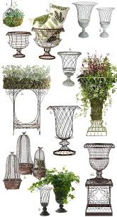 Franzosisch Inspirierte Drahtpflanzgefasse Fur Den Aussenbereich Making It Lovely Pinterest In 2020 Pflanzenkubel Fur Den Garten Pflanzen Topf Und Kubelpflanzen