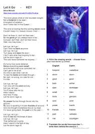 We'll show you how to do it. Let It Go Song Exercise English Esl Worksheets For Distance Learning And Physical Classrooms