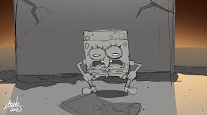 Spongebob Squarepants Patrick Star Action Pose Sketch - Lewd.ninja