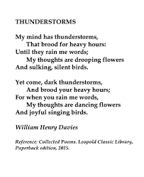 William Henry Davies British Poet Classic Poems Rain Poems Short Poems