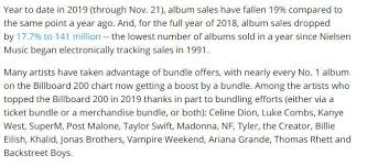 billboard introduces new rule for 200 album chart bundle