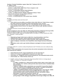 Maybe you would like to learn more about one of these? Soal Essay Iman Kepada Rasul Beserta Jawabannya