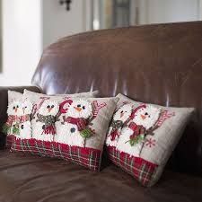 Joy Snowmen Pillow Collections Traditional Christmas Holiday Pillows Decorative Holiday Pillows Christmas Pillow