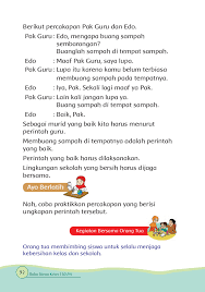 Posted in conversation, expressions, grammar, slang, speaking, tenses tagged contoh dialog 2 orang tentang kebersihan sekolah, contoh dialog bahasa inggris tentang kebersihan lingkungan, contoh dialog di salon, contoh dialog wawancara singkat, contoh percakapan bahasa inggris di spa, contoh percakapan di spa, dialog bahasa inggris tema. Bs 01 Sd Tematik 6 Lingkungan Bersih Sehat Dan Asri 2017 Unduh Buku 101 150 Halaman Pubhtml5