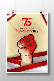 The 'indonesian independence day' is. Indonesia Happy Independence Day Poster Hands Clenched Spirit Of Freedom Symbol Eps Free Download Pikbest