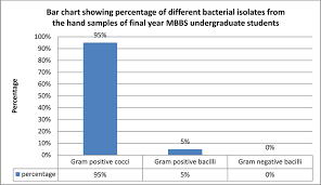 Bar Chart Showing Gram Positive Cocci 95 Gram Positive