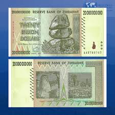 Image result for zimbabwe billion dollar note