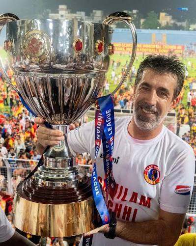 Indian Super League winning East Bengal FC Head Coach Oscar Bruzon. Enough  said. #ISL12 #ISLChampion #JoyEastBengal