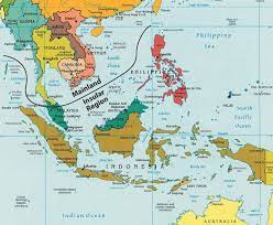 Daratan asia tenggara, adalah wilayah yang dikenal secara historis sebagai indocina, terdiri dari kamboja, laos. Daftar Peta Asean Dan Anggota Negara Asean Lengkap Sindunesia