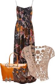 32 Polyvore Casual Dress Outfits For Spring And Summer Be Modish Casual Dress Outfits Crochet Dress Outfits Maxi Dresses Casual