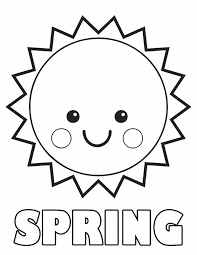 These alphabet coloring sheets will help little ones identify uppercase and lowercase versions of each letter. Spring Bright Smiley Sun Spring Coloring Sheets Preschool Coloring Pages Sun Coloring Pages