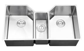 Find kitchen sinks at wayfair. 35 Triple Bowl Undermount 16 Gauge Stainless Steel Kitchen Sink Ruvati Usa