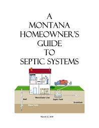 A Montana Homeowner S Guide To Septic Systems Department Of