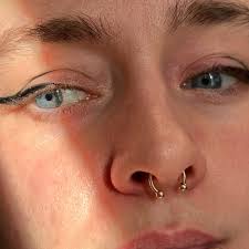14K Solid Gold Horseshoe Nose Septum Ring/daith Earring/tragus  Jewelry/helix/conch/eyebrow Piercing/snug Piercing/internally Threaded  16/18G