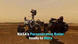 Nasa 's perseverance rover has sent back the first pictures from mars after successfully landing on the red planet. Nasa S Perseverance Rover Heads To Mars Cgtn