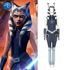 I based the lekku off of s7, but they got messy and i turned them more into a mix of what they looked like in the trailer and what they look like in rebels. Star Wars The Clone Wars Season 7 Ahsoka Tano Cosplay Costume Halloween Superhero Outfit Fancy Hat The Mandalorian Coaplay Movie Tv Costumes Aliexpress