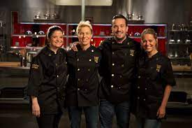 The cutthroat kitchen judges compete, and the first task is making a poached egg on a bench press prep station. 16 Culinary All Stars Compete In First Ever Cutthroat Kitchen Superstar Sabotage Tournament