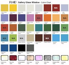 Plaid Gallery Glass Window Color 2oz 59ml For Stained Glass Look Color Chart