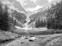 Mount olympus in greece, mount everest in the himalayas, pikes peak and mt. Coloring For Adults Kleuren Voor Volwassenen Landscape Drawings Landscape Sketch Landscape Pencil Drawings