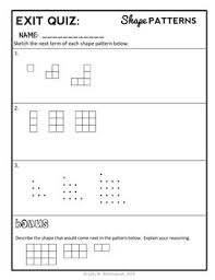 Geometric Patterns Lesson 4th Grade Shape Patterns Lesson Packet 4 Oa 5 Math Patterns Fourth Grade Math 4th Grade Math