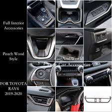 Check spelling or type a new query. Car Interior Peach Wood Decoration Accessories For Toyota Rav4 2019 2021 Instrument Console Gear Water Cup Cover Air Vent Trims Chromium Styling Aliexpress