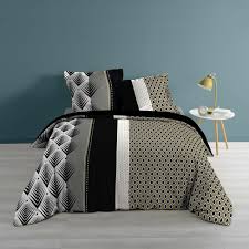 Verfügt das bett über separate bremsen, können zum beispiel drei bremsen gelöst und das bett durch wenig kraftaufwand verschoben werden. 3tlg Bettwasche 240x220cm Modern Grau Muster Baumwolle Bettdecke Ubergrosse Bett Kaufen Bei Dtg Dynamic Trade Gmbh