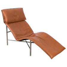 Mid century leather chaise lounge. Midcentury Danish Modern Brown Leather Chaise Lounge Chair By Tord Bjorklund For Sale At 1stdibs
