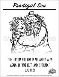 And he sent him into his fields to feed swine. Luke 15 The Prodigal Son Preschool Coloring Pages Sharefaith Kids