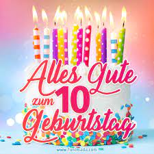 Wähle einfach das gewünschte bild aus der kategorie geburtstag bilder kostenlos herunterladen und klicke auf einen der darunter angezeigten codes. Alles Gute Zum 10 Geburtstag Gifs