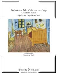 Wheatfield embroidery free cross stitch cross stitch patterns free pattern van gogh tapestry diy christmas ornaments embroidery stitches. Bedroom At Arles Vincent Van Gogh Cross Stitch Pattern Regular And Large Print Cross Stitch Pattern Paperback Mcnally Jackson Books