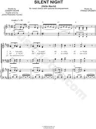 Play more, pay less with pass. Franz Gruber Silent Night Satb Choir Piano Choral Sheet Music In D Major Download Print Sku Mn0077915