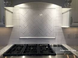 How to install a herringbone subway tile backsplash. Subway Tile How I Decided On The Pattern And Grout Calypso In The Country