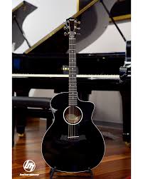 Black Acoustic Electric Guitar Taylor 214ce Blk Dlx Acoustic Electric Guitar W Case Black 6string Taylorguitars Acousticguitars Guitarsd Guitar Acoustic Electric Guitar Taylor Guitars